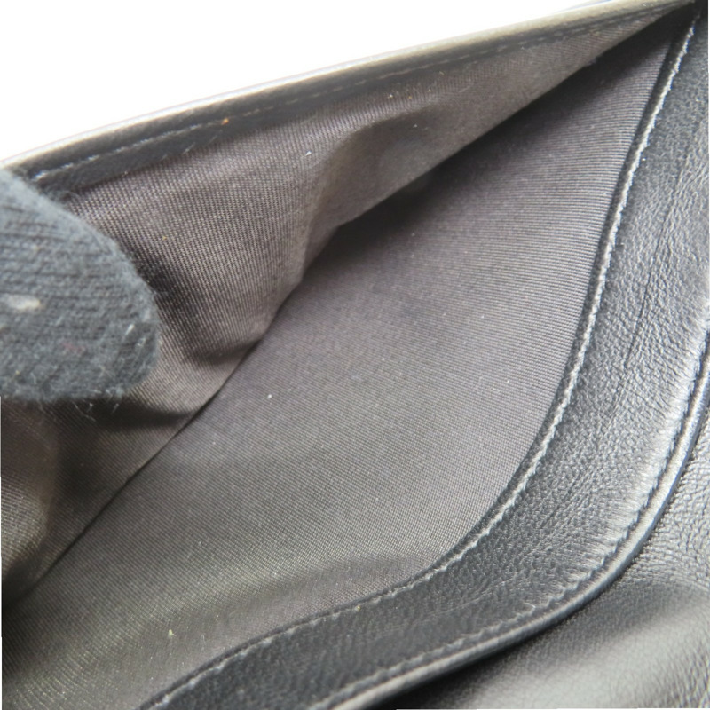 黑色 菱格紋 羊皮 Boy 兩折長夾【CHANEL 香奈兒】-5