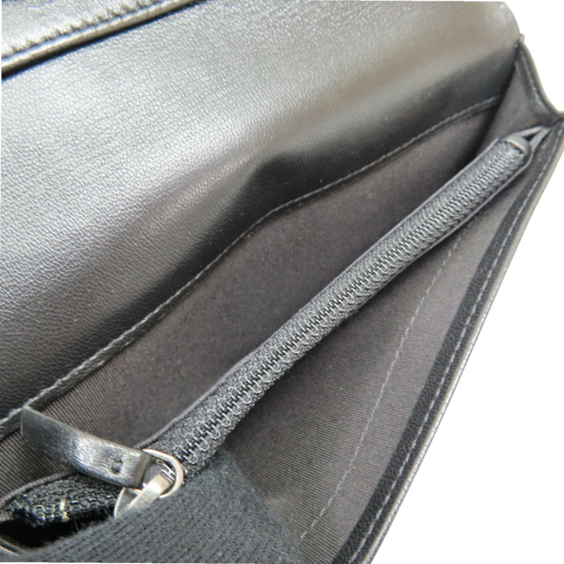 黑色 菱格紋 羊皮 Boy 兩折長夾【CHANEL 香奈兒】-6