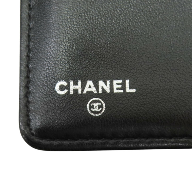 黑色 菱格紋 羊皮 Boy 兩折長夾【CHANEL 香奈兒】-8