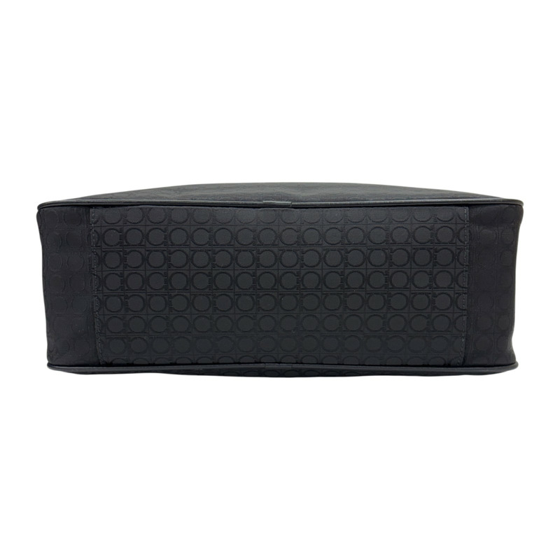 黑色 帆布 肩背包 銀和 【Salvatore Ferragamo 費拉格慕】-3