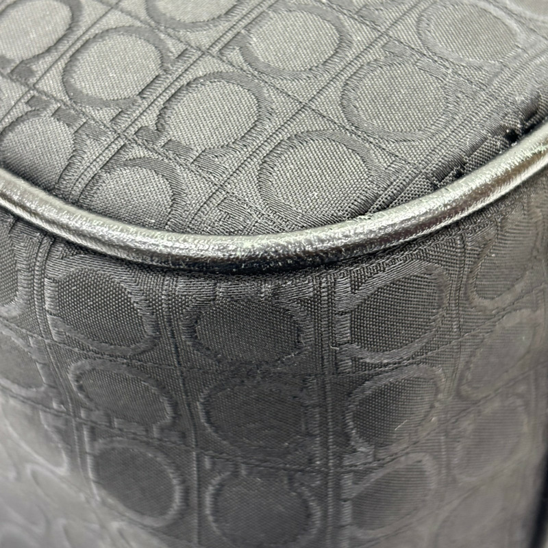 黑色 帆布 肩背包 銀和 【Salvatore Ferragamo 費拉格慕】-11