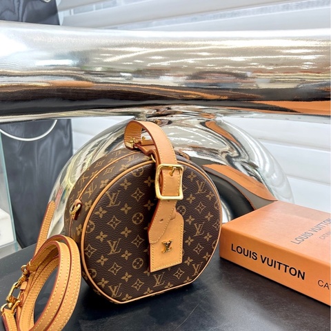 LV路易威登 Petite Boite Chapeau 老花圆饼