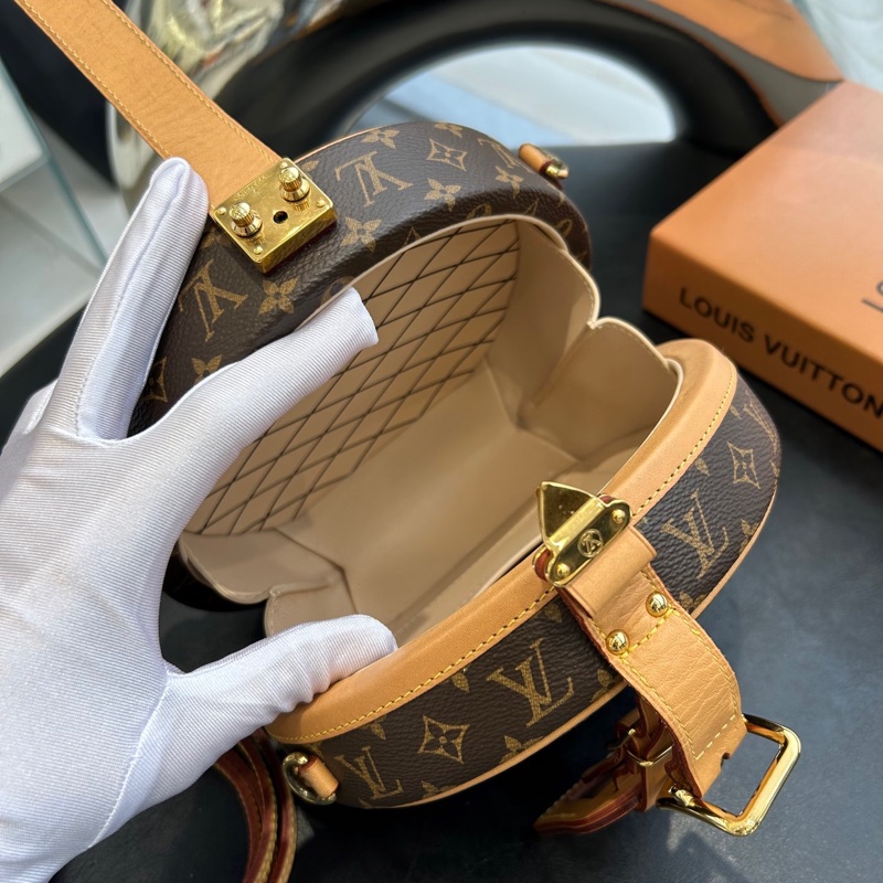 LV路易威登 Petite Boite Chapeau 老花圆饼-4