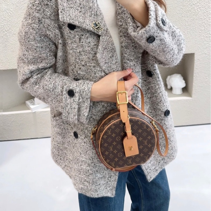 LV路易威登 Petite Boite Chapeau 老花圆饼-7