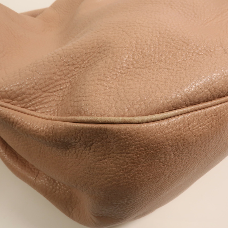 LOEWE 牛皮皮革Calle Lock Hobo銀扣肩背袋-9