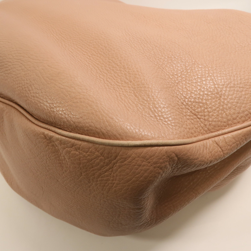 LOEWE 牛皮皮革Calle Lock Hobo銀扣肩背袋-10