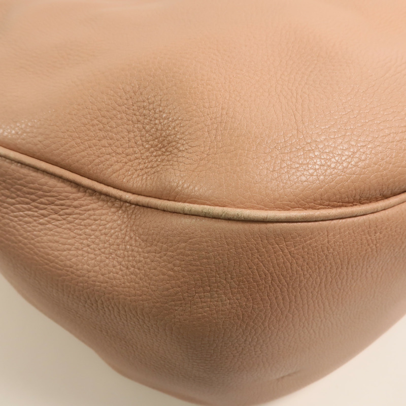 LOEWE 牛皮皮革Calle Lock Hobo銀扣肩背袋-11