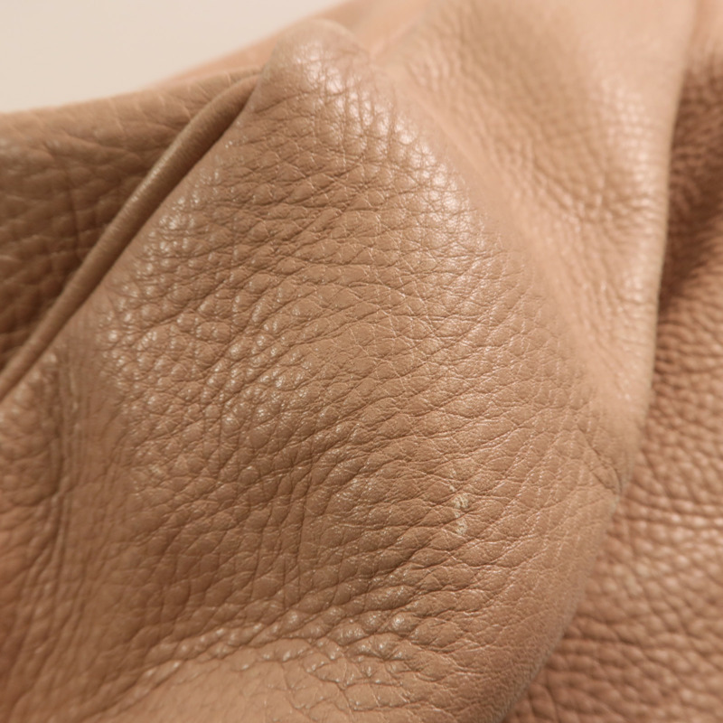 LOEWE 牛皮皮革Calle Lock Hobo銀扣肩背袋-14