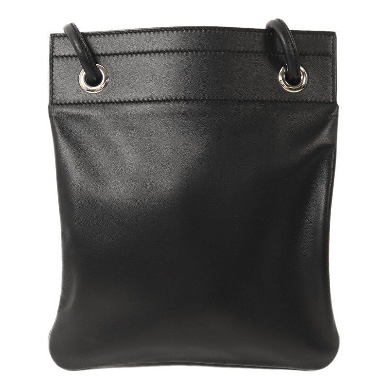 HERMES Swift皮革Mini Aline肩背袋Noir-1