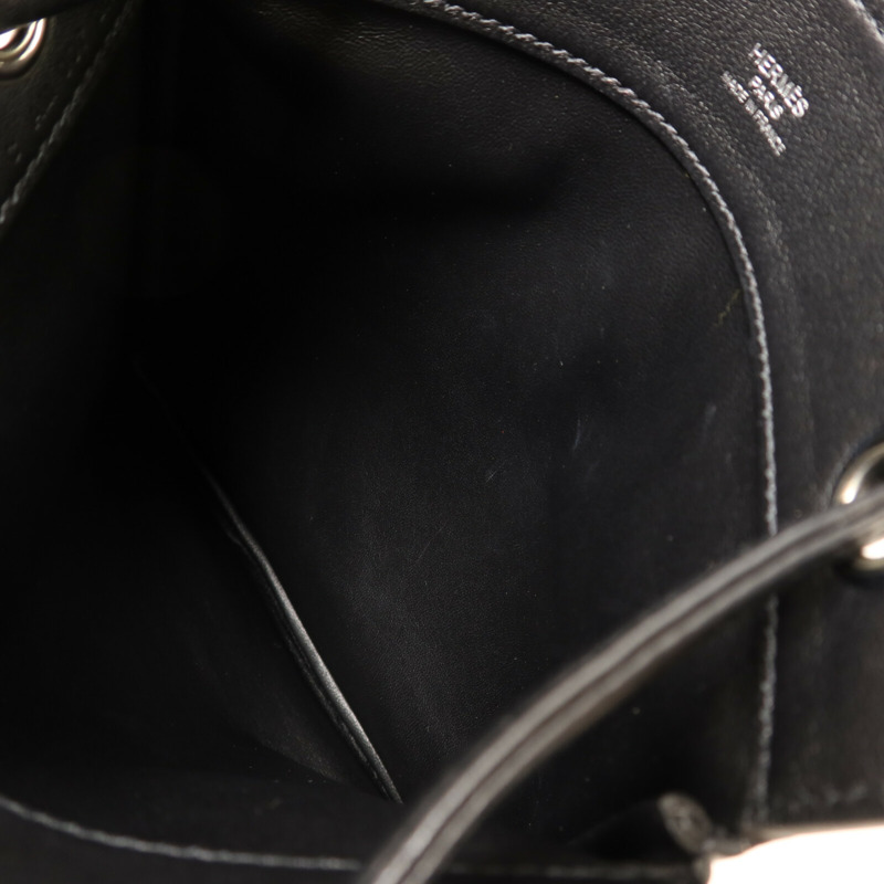 HERMES Swift皮革Mini Aline肩背袋Noir-4