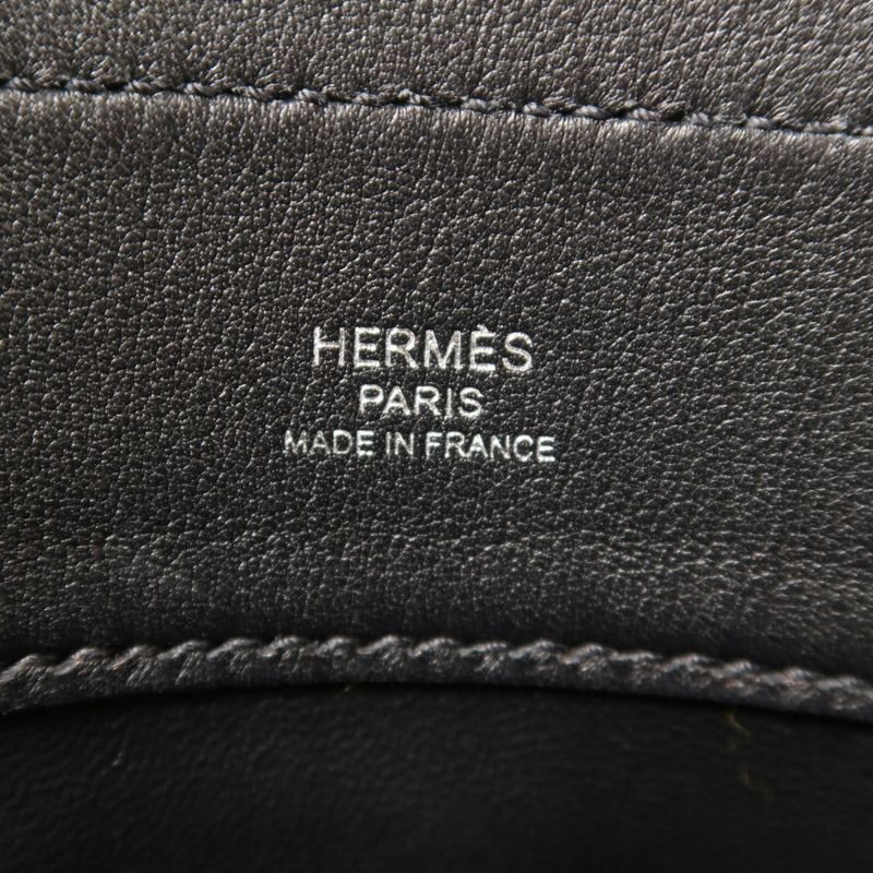 HERMES Swift皮革Mini Aline肩背袋Noir-5