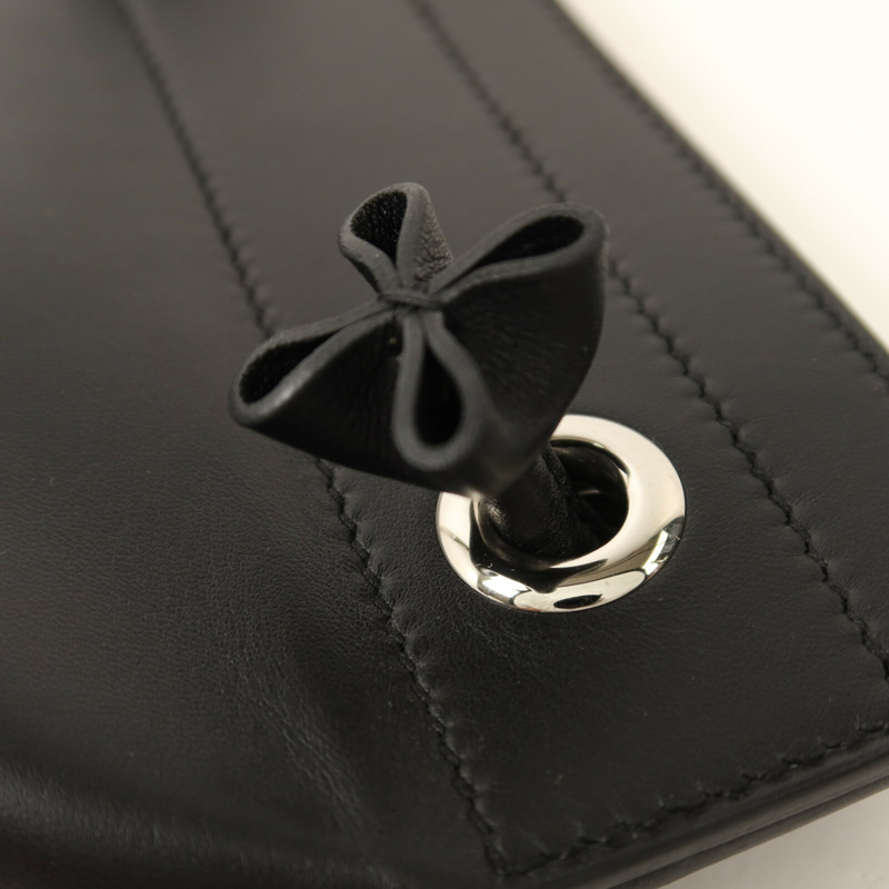 HERMES Swift皮革Mini Aline肩背袋Noir-9