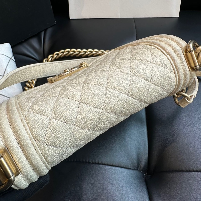 【超級新❗️全配】 Chanel Leboy20 荔枝牛皮 珠光白（專櫃228,800）-19