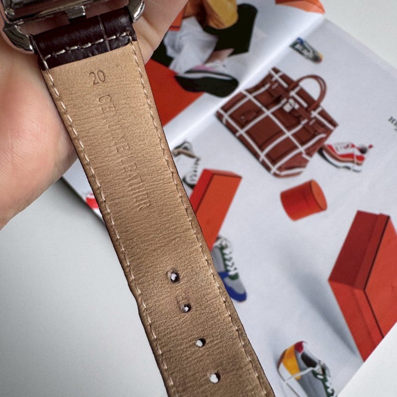 💖沉穩百搭 HERMES Cape Cod 深棕色手錶-5