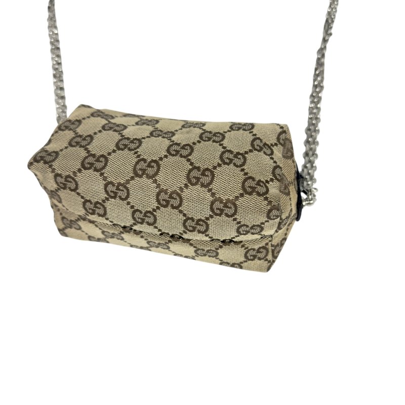 GUCCI *自加鏈>送無品牌扣+無品牌鏈帶* 斜揹 迷你小包-11