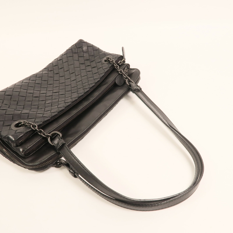 BOTTEGA VENETA 牛皮皮革Shoulder Bag鏈帶肩背袋-9