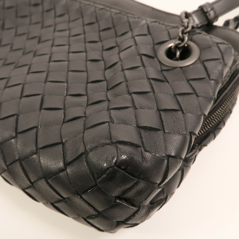 BOTTEGA VENETA 牛皮皮革Shoulder Bag鏈帶肩背袋-11
