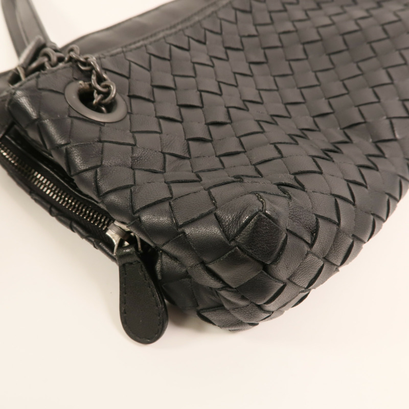 BOTTEGA VENETA 牛皮皮革Shoulder Bag鏈帶肩背袋-12