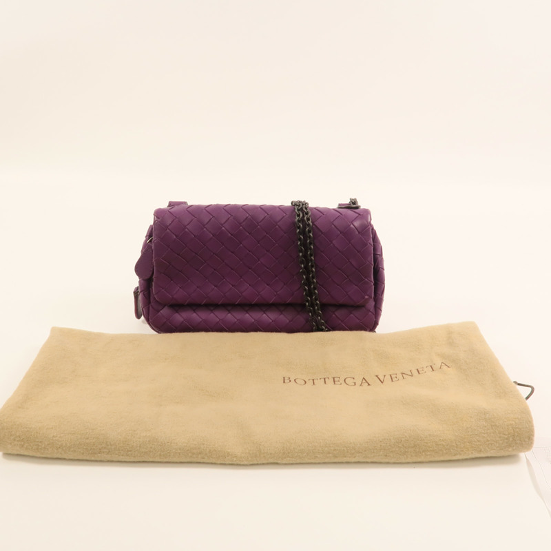 BOTTEGA VENETA 牛皮皮革Shoulder Bag鏈帶肩背袋-9