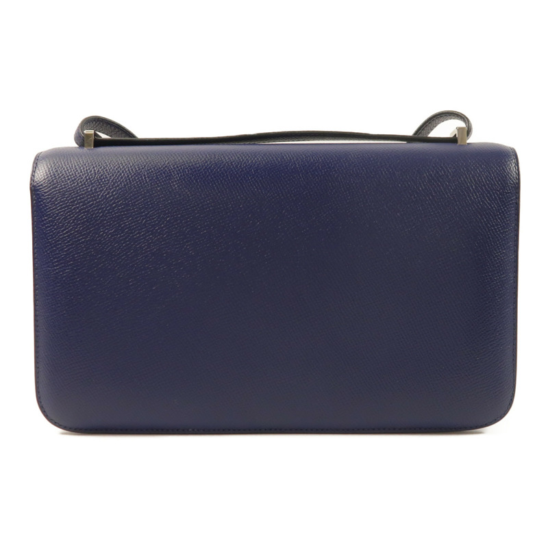 HERMES Epsom皮革Constance Elan肩背袋Bleu Saphir-1