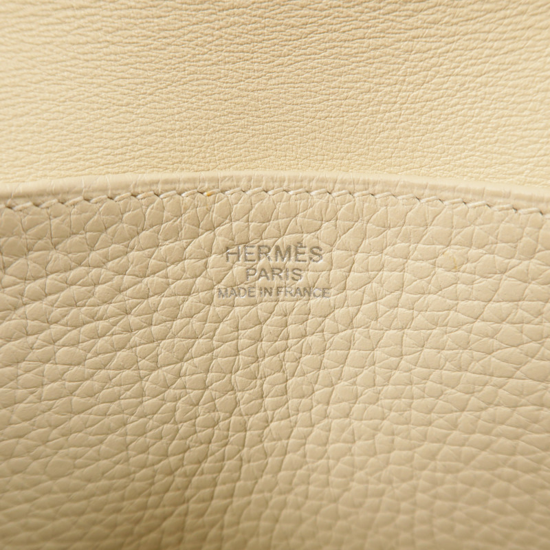 HERMES 牛皮皮革Halzan 25手挽肩背兩用袋Craie-6