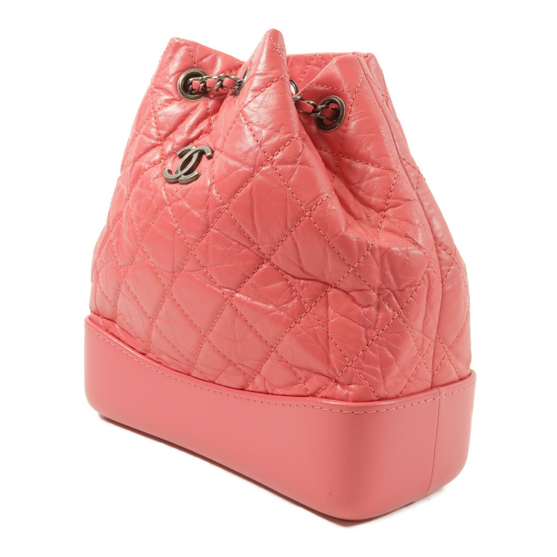 CHANEL 牛皮皮革Gabrielle Backpack鏈帶肩背袋-2