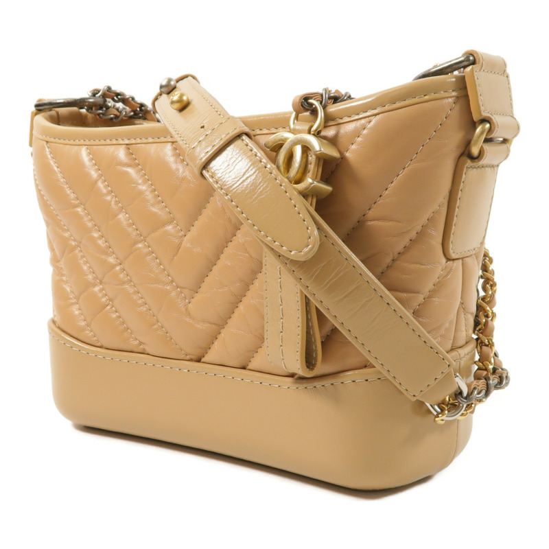 CHANEL 牛皮皮革Gabrielle Small鏈帶肩背袋-2