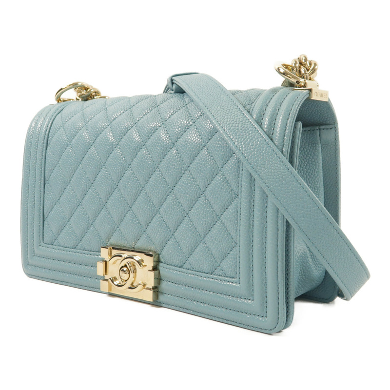 CHANEL 牛皮皮革Boy 25鏈帶肩背袋-2