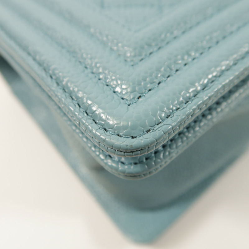 CHANEL 牛皮皮革Boy 25鏈帶肩背袋-10