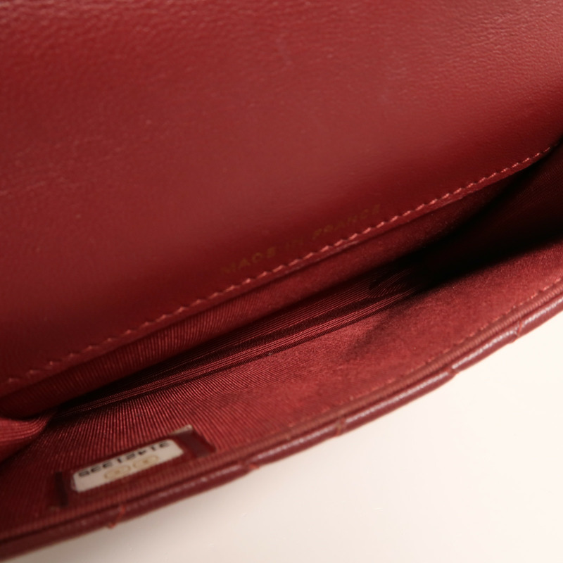 CHANEL 羊皮皮革Top Handle Flap金扣手挽肩背兩用袋-4