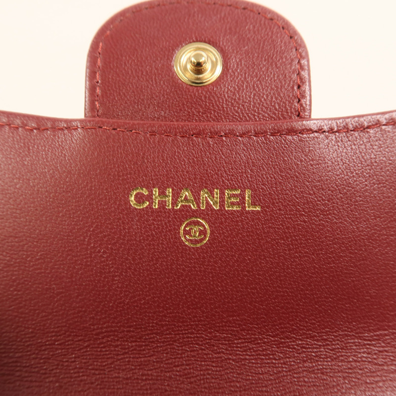 CHANEL 羊皮皮革Top Handle Flap金扣手挽肩背兩用袋-5