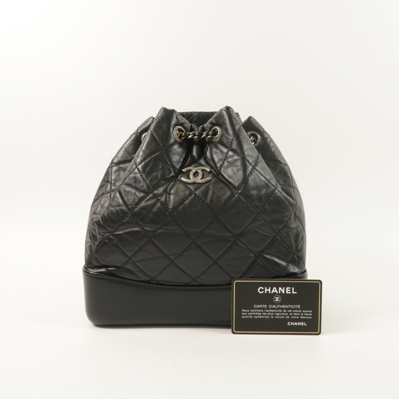 CHANEL 牛皮皮革Gabrielle Backpack背包-9