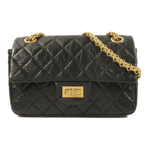 CHANEL 牛皮皮革2.55 Mini鏈帶肩背袋