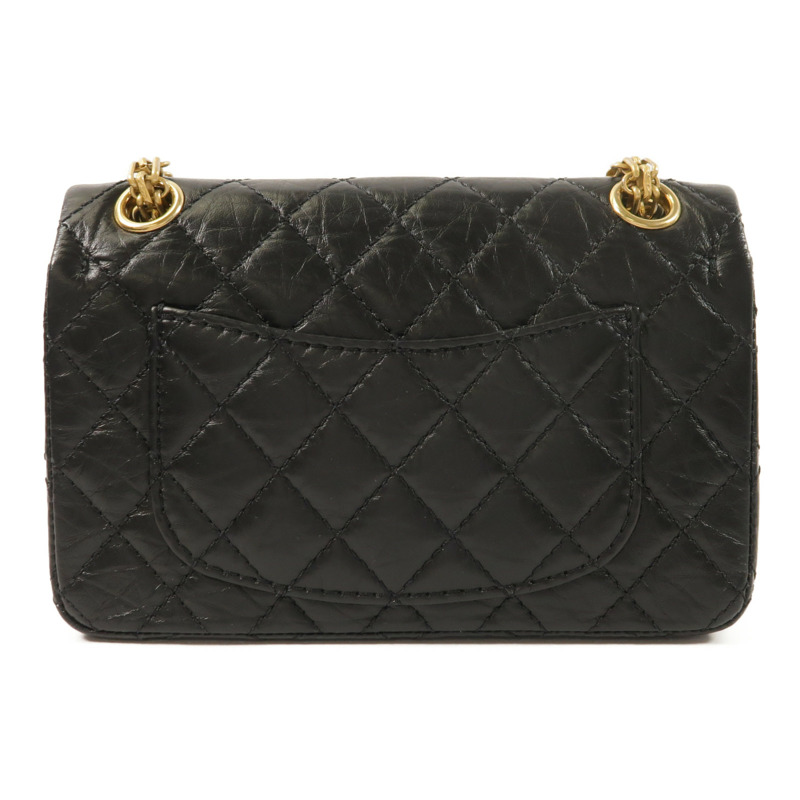 CHANEL 牛皮皮革2.55 Mini鏈帶肩背袋-1