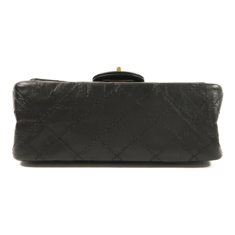 CHANEL 牛皮皮革2.55 Mini鏈帶肩背袋-3