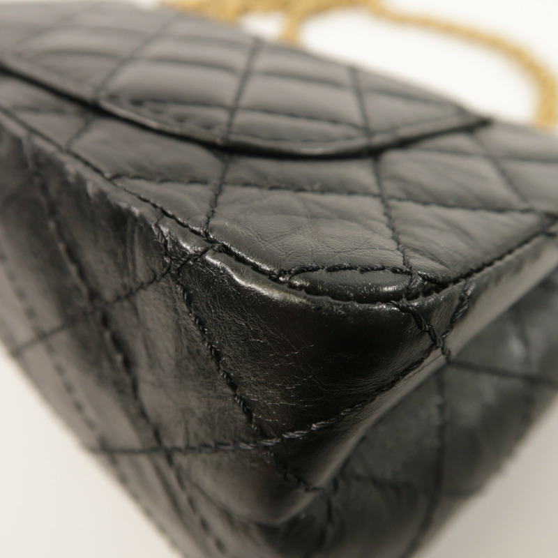 CHANEL 牛皮皮革2.55 Mini鏈帶肩背袋-14