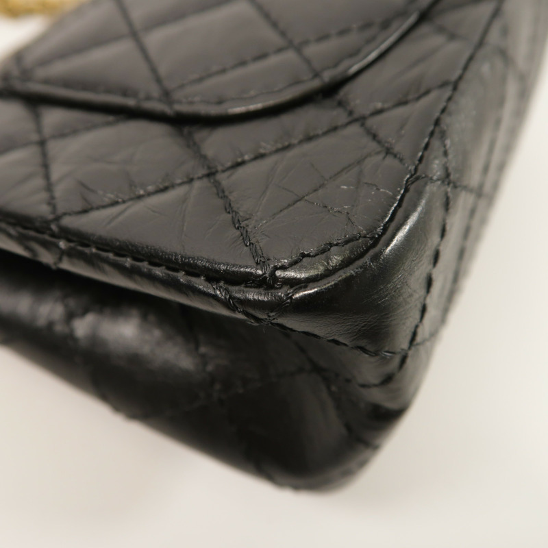 CHANEL 牛皮皮革2.55 Mini鏈帶肩背袋-15