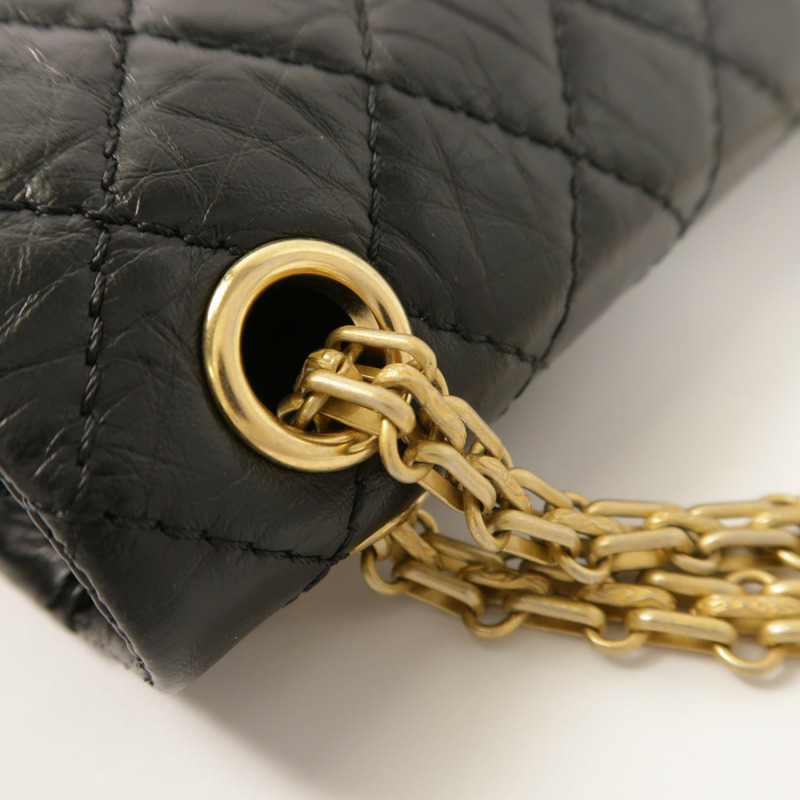 CHANEL 牛皮皮革2.55 Mini鏈帶肩背袋-16