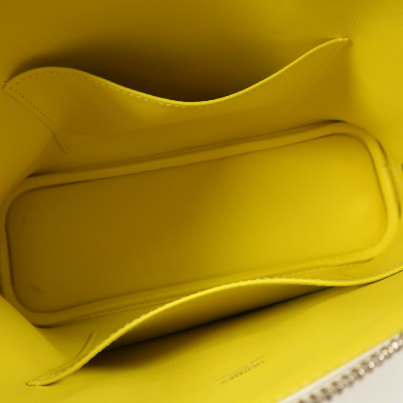 HERMES Evercolor皮革Bolide 1923手挽肩背兩用袋Blanc/Lime-4