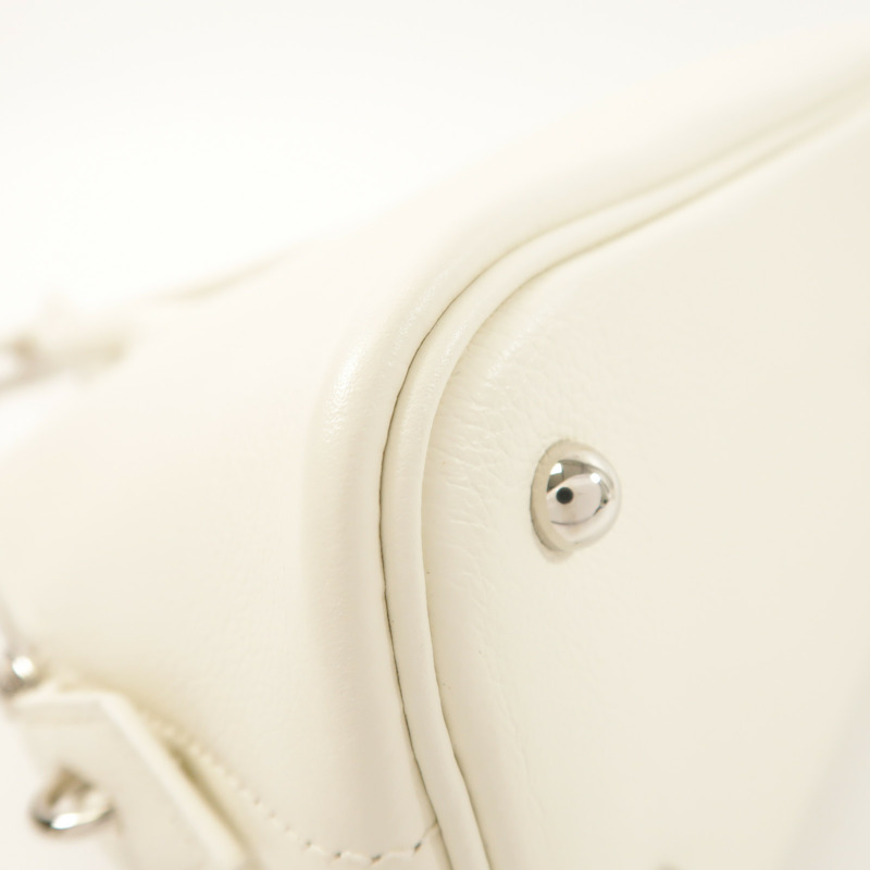 HERMES Evercolor皮革Bolide 1923手挽肩背兩用袋Blanc/Lime-10