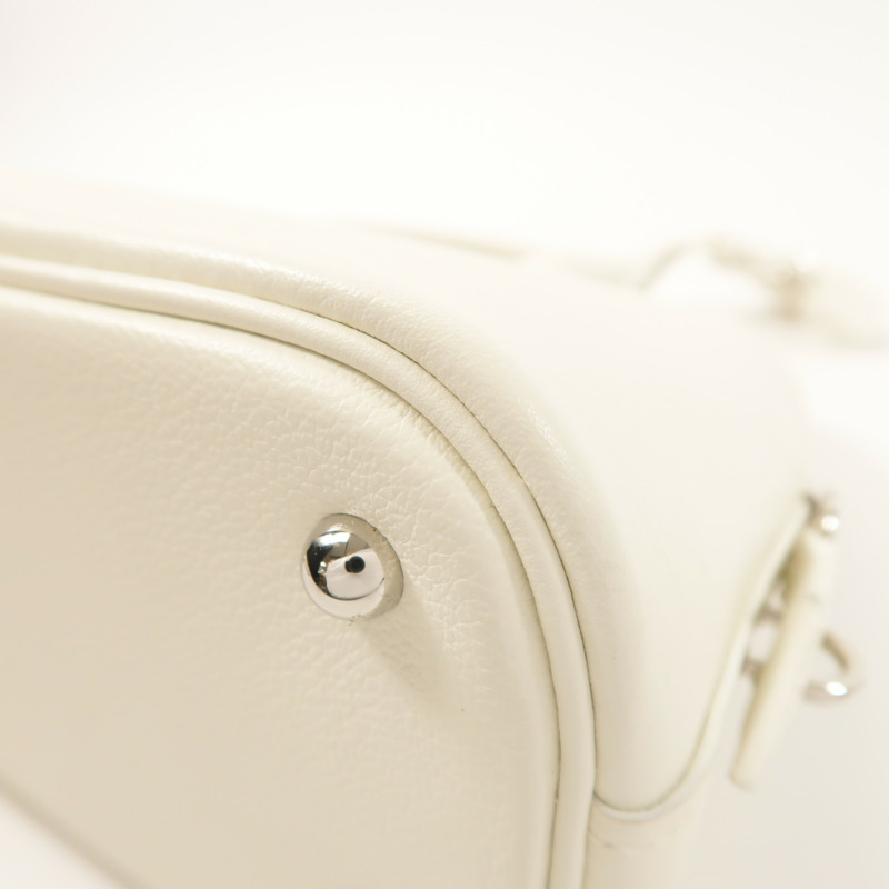 HERMES Evercolor皮革Bolide 1923手挽肩背兩用袋Blanc/Lime-11