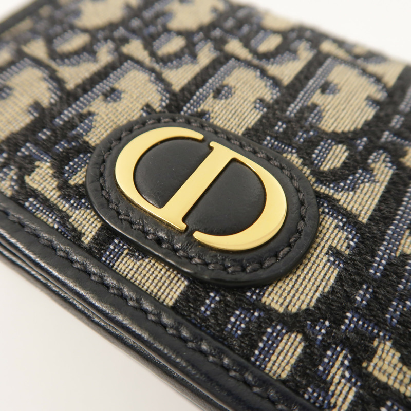 Dior 帆布/羊皮皮革30 Montaigne Nano鏈帶肩背袋-8