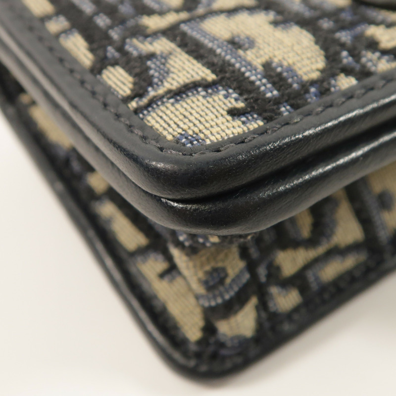 Dior 帆布/羊皮皮革30 Montaigne Nano鏈帶肩背袋-10