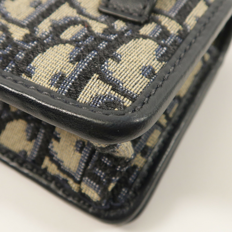 Dior 帆布/羊皮皮革30 Montaigne Nano鏈帶肩背袋-11