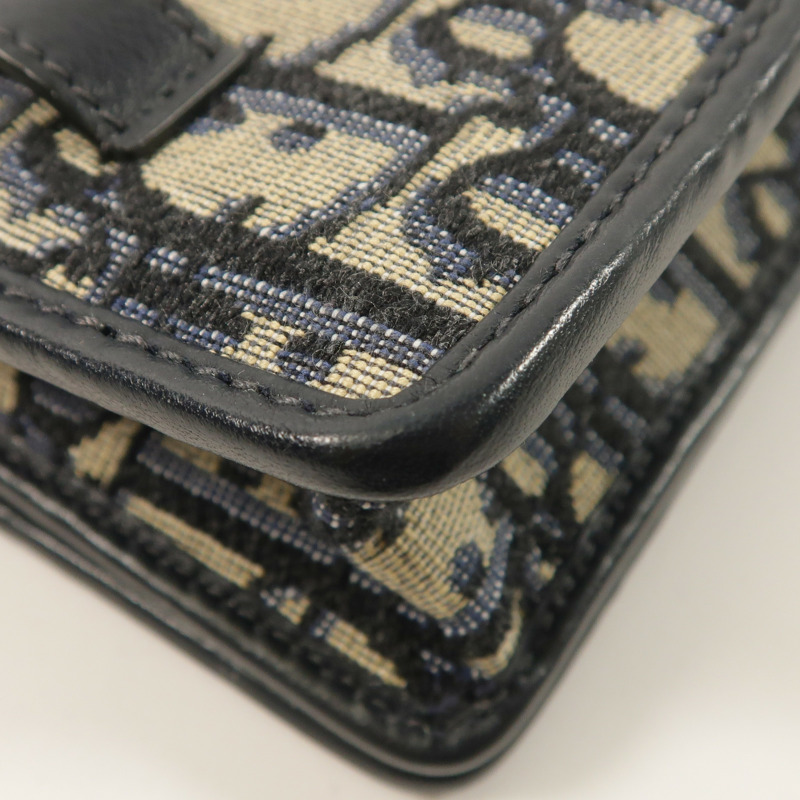 Dior 帆布/羊皮皮革30 Montaigne Nano鏈帶肩背袋-12