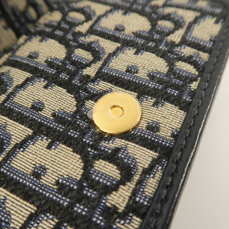 Dior 帆布/羊皮皮革30 Montaigne Nano鏈帶肩背袋-16