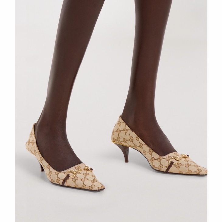 Gucci 女士 Vittoria系列淺口鞋35 35.5 36 36.5 37 37.5 38 38.5 39 39.5 40 40.5 41 41.5 42 43碼跟高: 5.5cm-4