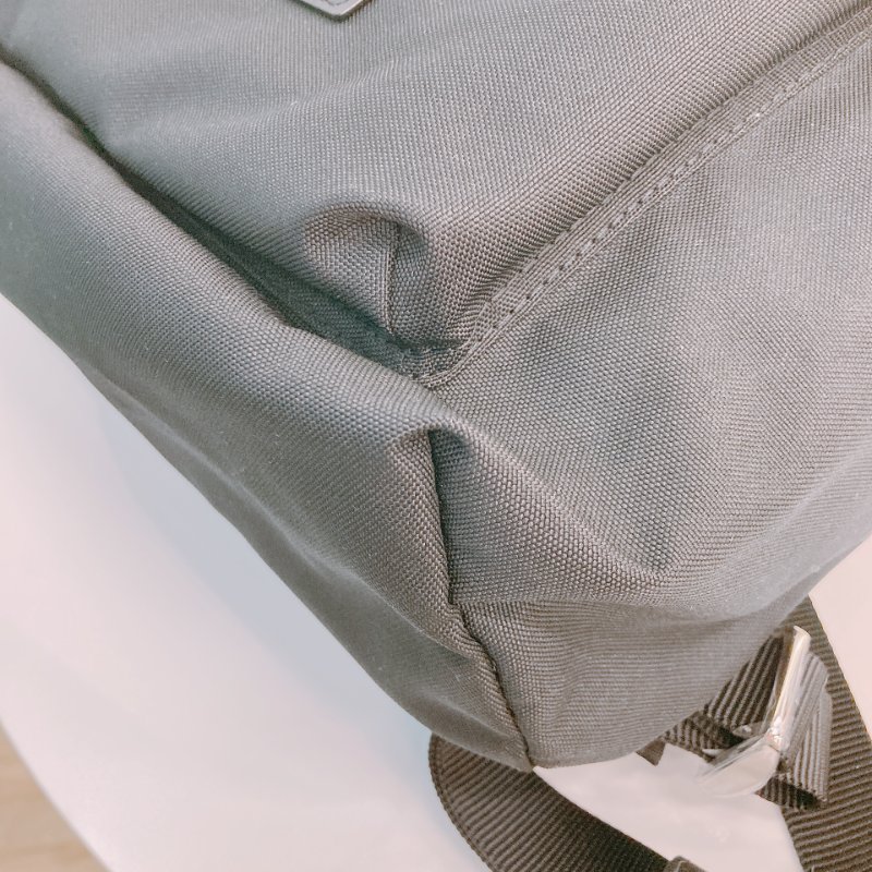 MS0626 Kenzo 凱卓 高田賢三 雙肩包 背包  尼龍 帆布 黑色 銀扣 Graphy Backpack Leather and Nylon Black x PHW-6