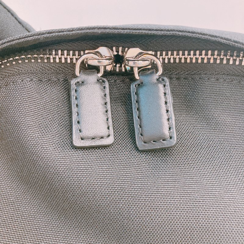 MS0626 Kenzo 凱卓 高田賢三 雙肩包 背包  尼龍 帆布 黑色 銀扣 Graphy Backpack Leather and Nylon Black x PHW-11