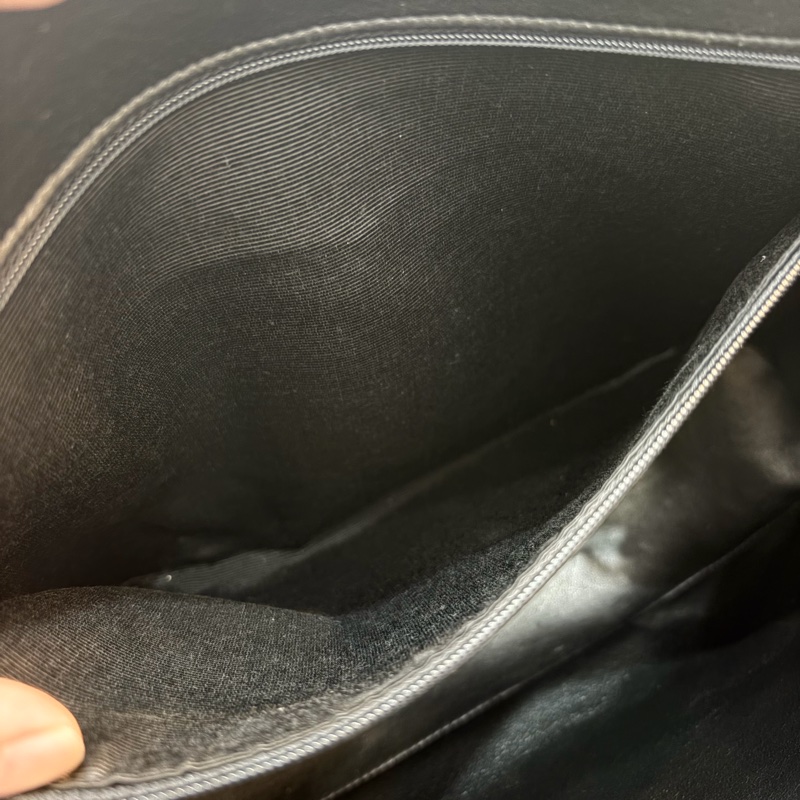 Chanel 香奈兒金球貝殼魚子醬牛皮托特包 Vintage 黑金-22